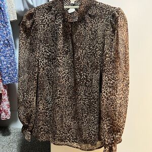 1state cheetah blouse, NWT never worn